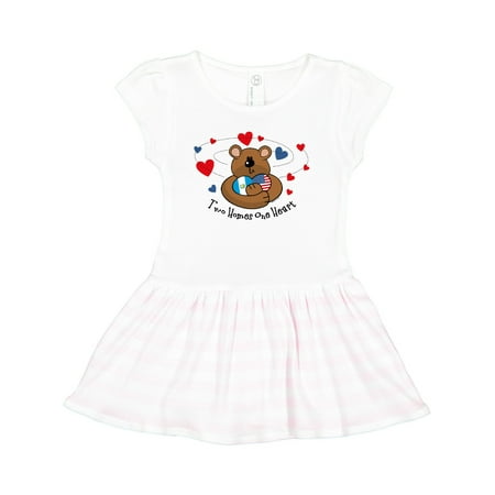 

Inktastic 2 Homes 1 Heart Guatemala Gift Toddler Girl Dress