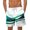 Light Green-1, variant on Men's Fashion Print Swim Trunks Shorts Hawaiian Board Shorts with Elastic Waist Drawstring Quick Dry Summer Shorts for Resort Lounging Blue-1 L