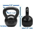 thumbnail image 3 of Yes4All 60 lbs Kettlebell Cast Iron - Kettlebell Weights (Single), 3 of 5