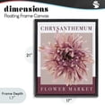 thumbnail image 4 of Stupell Industries Contemporary Chrysanthemum Flower Market Black Floating Frame Canvas Art, 17 x 21, by Jennifer Stith, 4 of 8