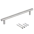 thumbnail image 1 of Unique Bargains 8' Length 5' Hole Center Stainless Steel T Bar Pull Handle 10mm Diameter, 1 of 6