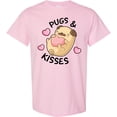 thumbnail image 3 of Inktastic Valentines Day Pugs & Kisses with Hearts T-Shirt, 3 of 5