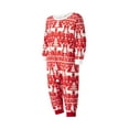 thumbnail image 4 of Christmas Matching Pajamas for Family, Gorgeous Tree Print Long Sleeve Tops + Elk Pants Set, 4 of 10