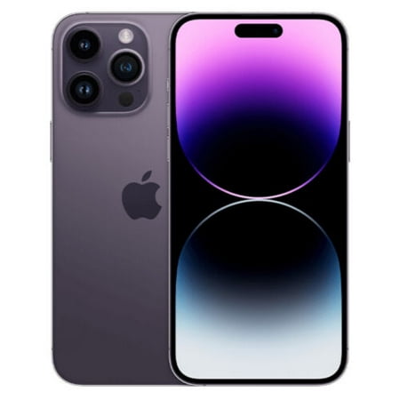 Pre-Owned Apple iPhone 14 Pro Max Purple 128GB Unlocked (Refurbished: Good)