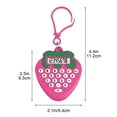 thumbnail image 2 of Djunllk Calculator - Super Lightweight Mini Scientific Calculator, Strawberry Shapes Candy Color Exquisite Pocket Size Standard Function for On-the-Go Office School, Backpack Pendant, 2 of 5
