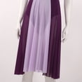 thumbnail image 6 of Doomiva Women's Adult Mesh Overlay Ballet Contemporary Dance Dress Lyrical Modern Modern Dress Violet XS, 6 of 7