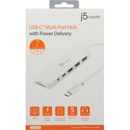 UPC: 0847626005589 | j5 create USB-C Multi-Port Hub with Power Delivery