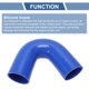 thumbnail image 4 of Ofertas Únicas 70mm / 2.76" Codo de Silicona de 135 Grados 4 Capas Intercooler Calentador Turboalimentador Tubería de Admisión de Aire Radiador Tubo de Refrigerante 150mm 1 Pc, 4 of 7