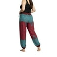 thumbnail image 3 of CosplaySpa Women's Harem Boho Palazzo Pants, Elastic, Drawstring, Plus Size, 3 of 7