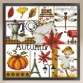 thumbnail image 3 of Punto Cruz Parcial Otoño Cgtredaw 14CT Contado DIY Bordado K942, 3 of 9