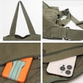 thumbnail image 5 of Sunyuer Large Capacity Canvas Tote Bag for Women, Simple Commuter Shoulder Bag, Trendy Slant Crossbody Bag for Work Shopping, 5 of 7