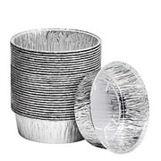 8-Inch Aluminum Dutch Oven Liner Pans | Disposable Cake Pan and Extra Deep Aluminum Foil Pans for Baking, Freezing, and Storage | Durable Aluminum Round Baking Pans | 10 Count