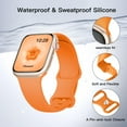 thumbnail image 2 of LIDAY Silicone Band Compatible with Apple Watch Bands 40mm 38mm 41mm 44mm 45mm 42mm 49mm Women Men,Soft Wristband Waterproof Replacement Sport Strap for iWatch Bands Series 9 8 7 6 5 4 3 2 1 SE Ultra, 2 of 7