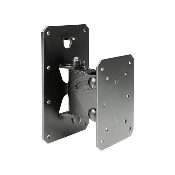 Gravity Stands GSPWMBS30B | Tilt-and-Swivel Wall Mount for Speakers up to 66 lbs (Black)
