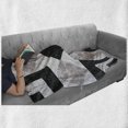 thumbnail image 6 of Marble Print Soft Flannel Fleece Throw Blanket, Nostalgic Stone Mosaic Regular Design Alluring Elements Artwork, Cozy Plush for Indoor and Outdoor Use, 50" x 60", Black Beige, by Ambesonne, 6 of 6