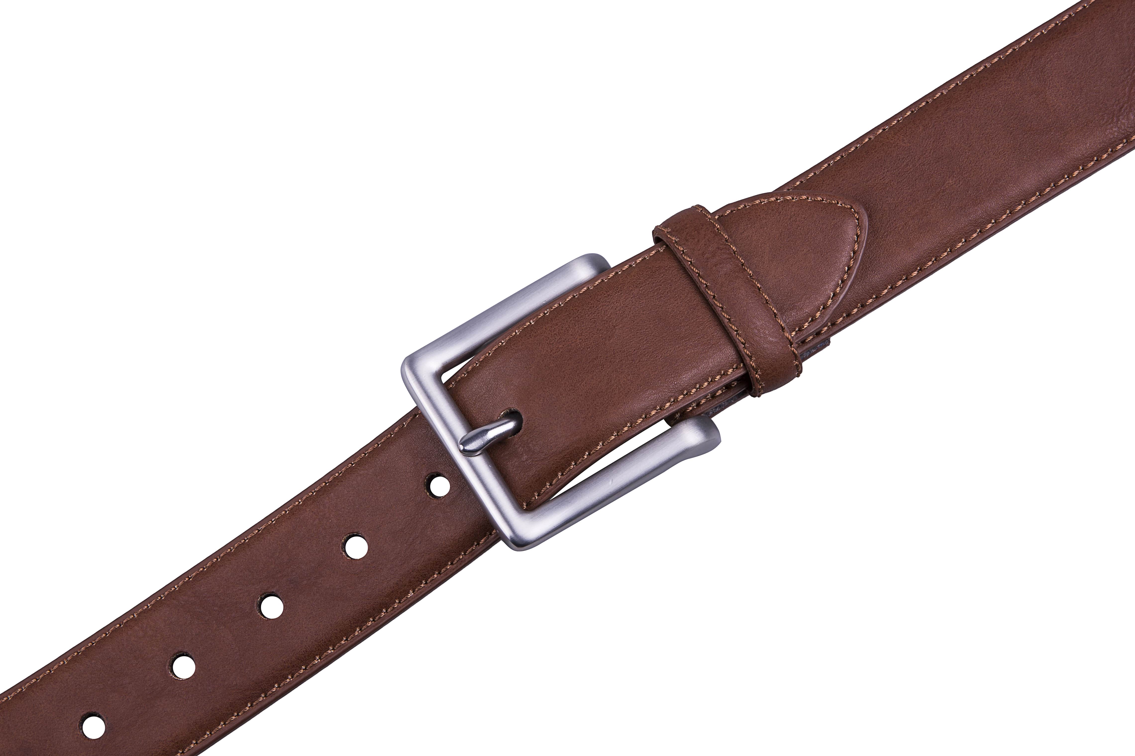 Access Denied Men's Bonded Leather Dress Belt, Brown photo 3