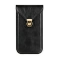 thumbnail image 2 of NIBOLOG Mobile Phone Belt Bag Cellphone Holster for Blet Smooth Faux Leather Snap Closure Solid Color Regular Fit Portable Men Belt Pouch, 2 of 8