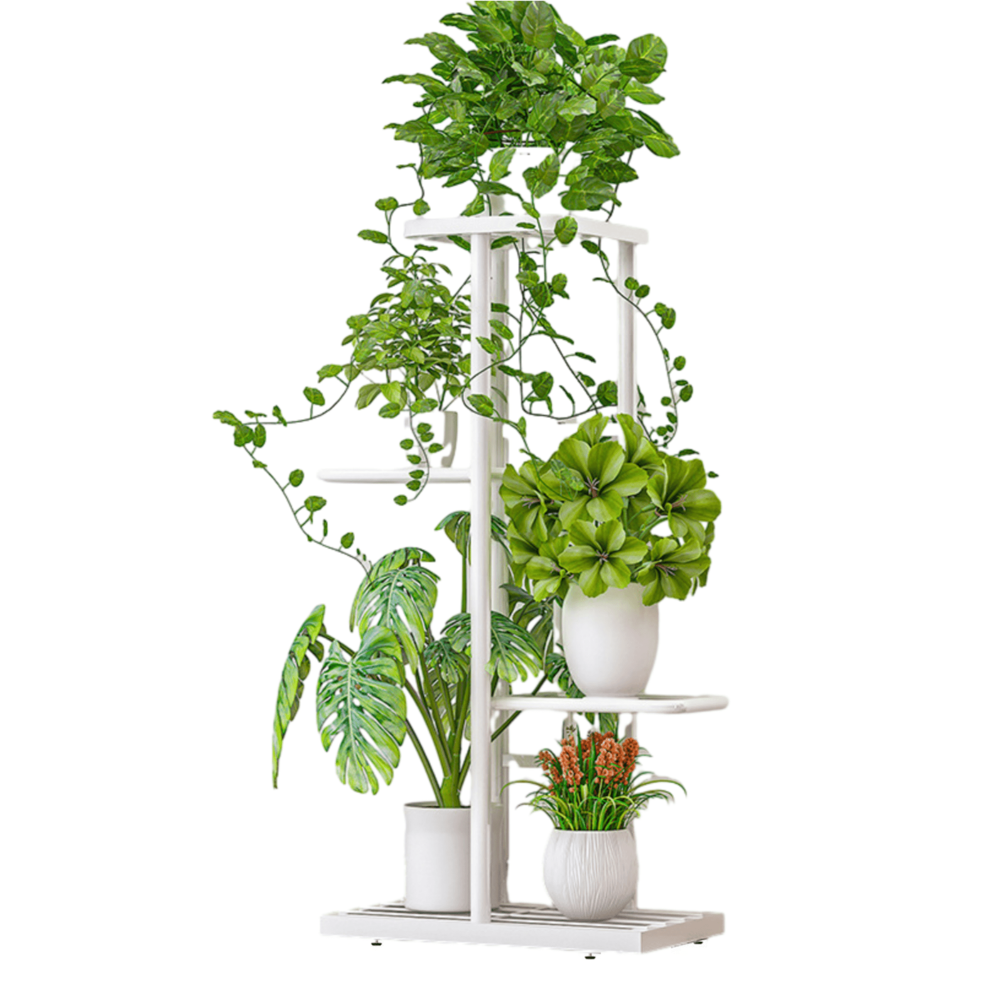 Gemdeck Plant Stand 4 Tiers Indoor Plant Stand Metal Plant Shelf