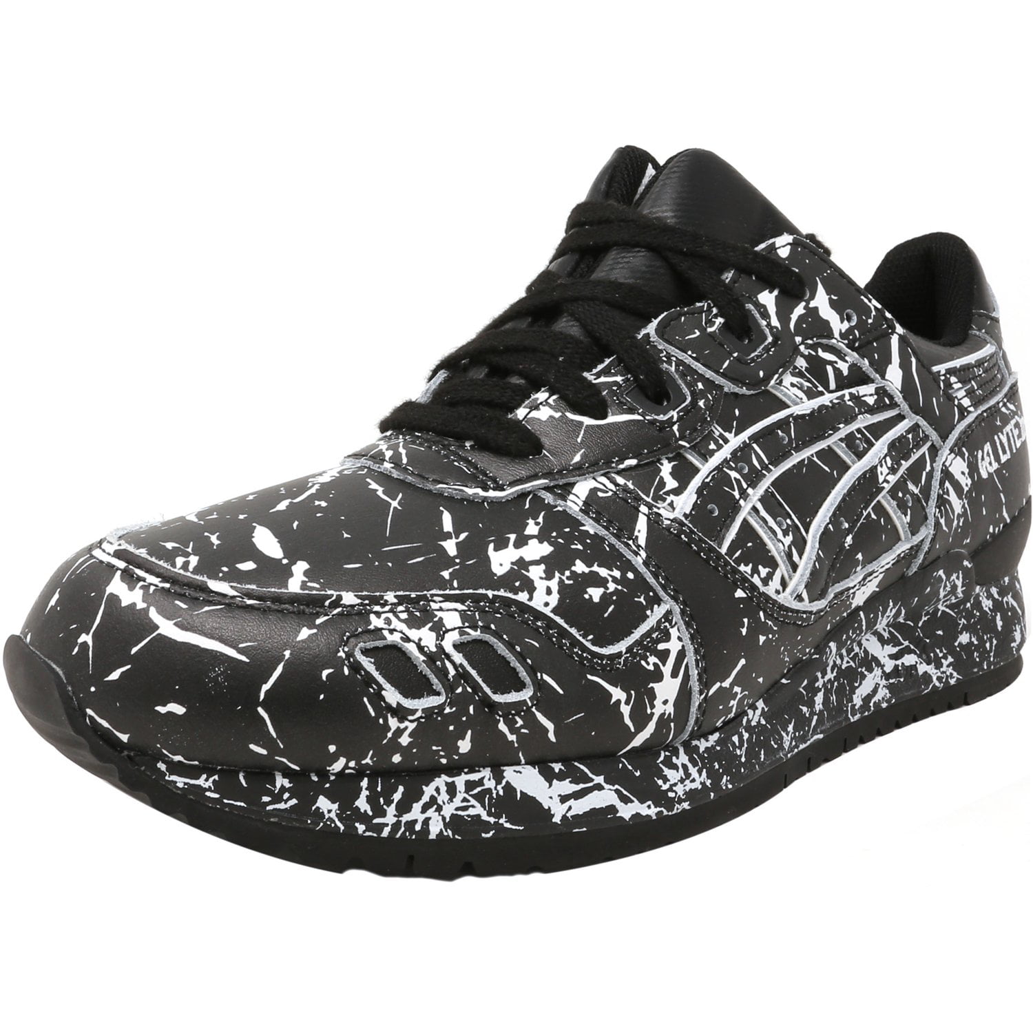 nuez sabiduría estante Asics Men's Gel-Lyte Iii Black / White Splattered Ankle-High Leather  Running Shoe - 9.5M - Walmart.com
