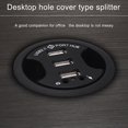 thumbnail image 5 of USB Hub USB 2.0 Desktop Grommet USB 2.0 Hub Audio Desk Mount Adapter 3 Port Mount in Desk Multi USB 2.0 Ports, 5 of 5