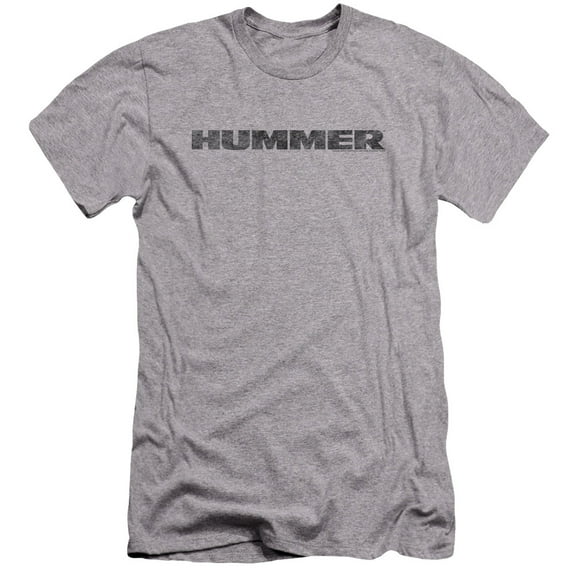 Hummer - Distressed Hummer Logo - Premium Slim Fit Short Sleeve Shirt - XX-Large