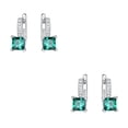 thumbnail image 2 of Guardurnaity Pendientes ligeros para mujer con piedras preciosas de topacio hechas a mano, pendientes hipoalergénicos de plata de ley 925 verde 2Conjunto, 2 of 6
