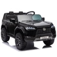 thumbnail image 2 of 24V 2 Seater Ride on Car, Lexus GX550 Powered Ride on Toys for Big Kids Boys Girls Ages 3-8 Gifts, Electric Ride on Vehicles Kids Car with Remote Control, Bluetooth, Music, MP3 Port, LED Light, Black, 2 of 11