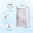 thumbnail image 2 of 24 Slots Cell Phone Locker with Handle,Aluminum Alloy Pocket Chart Storage Locker Box Cabinet,Wall-Mounted Cell Phones Storage Box for Office,Classroom,Gym,Sliver, 2 of 6