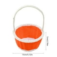 thumbnail image 2 of Easter Mini Plastic Woven Basket - Blue, 5.12x2.76in, Perfect for Easter Home, Outdoor, and School Decoration, Great for DIY Egg and Carrot Holders, Mini Picnic Basket for Festive Celebrations, 2 of 6
