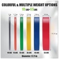 thumbnail image 2 of Bingirl Red 55LB Premium Rubber Bumper Weight Plate with Embossed Lettering, 2 of 10