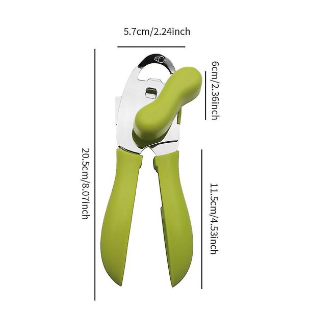 Abrelatas ergonómico para restaurante en casa, 2 uds., Manual, antideslizante, resistente, para cocina, 4 en 1, herramienta profesional, tapa de botella de cerveza ZefeiWu 8390615874939