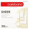 Careband Sheer Adhesive Bandages Assorted Sizes Sterile Bandages, 100 count
