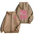 thumbnail image 2 of COMVALUE Cute Flower Hoodie for Woman Preppy Sweatshirts Trendy Puff Print Letter Graphic Hoodies Casual Pullover Tops (Khaki, XL), 2 of 6