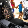 thumbnail image 4 of FUIALDOLG 1 Pack Car Seat Towel Cover Terry Cloth Seat Cover Easy Install, Compatible with Van Truck SUV Seat, Waterproof Dragonfly Floral Car Seat Cover, 4 of 7