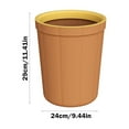 thumbnail image 3 of Tgbvmt Large Capacity Open Top Trash Can Pressure Ring Waste Bin Uncovered Garbage Can For Kitchen Bathroom Bedroom Office Laundry Room RV Commercial Use Home Waste Container Storage Organizer Bin, 3 of 6