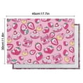 thumbnail image 6 of Placemats Set of 4 for Dining Table, Flax Machine Washable Durable Linen Table Mats, Heat Resistant Wrinkle Free Place Mats for Dining Table, I Love Strawberries Design for Summer Table Decor, 6 of 6