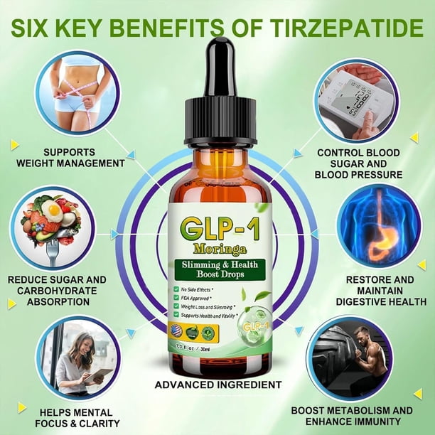 what is glp 1 moringa 2 Pcs HHVB GLP-1 Moringa & Health Boost Drops, Supplement Organic for Women  and Men