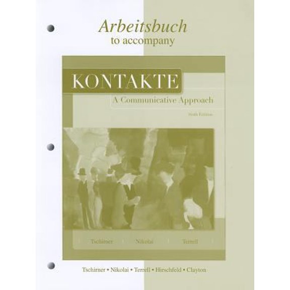 Pre-Owned Workbook/Laboratory Manual to accompany Kontakte: A Communicative Approach (Paperback) 0073355151 9780073355153