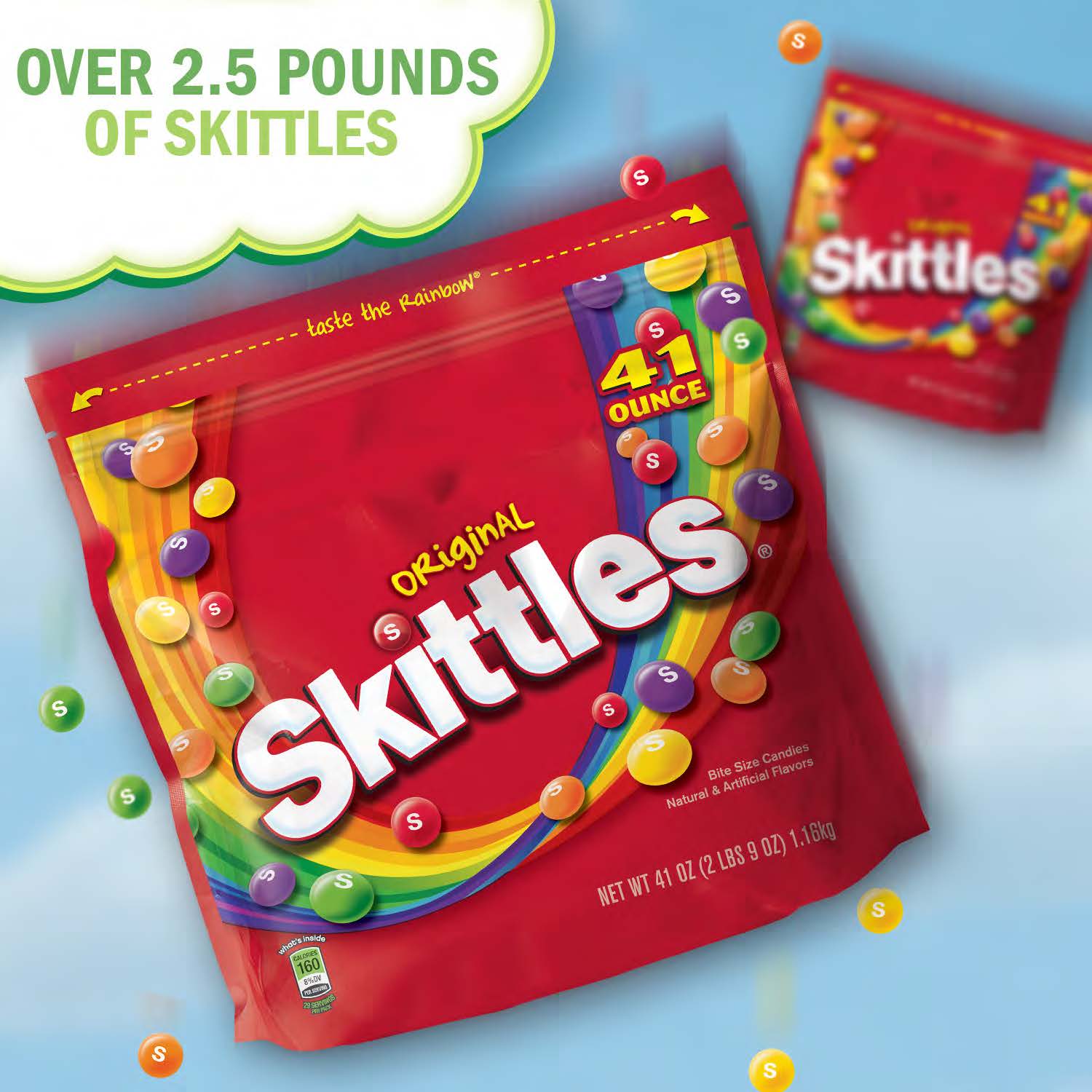 Skittles Original Fruity Candy, 41 Ounce Party Size Bag - image 3 of 9