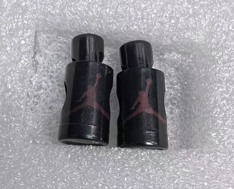 Nike Logo Air Jordan VI Lace Locks Gold Base White Jumpman- Laces