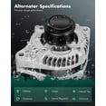 thumbnail image 2 of Alternador SCITOO 130 A 12 V CW de 6 ranuras para Honda 3.5L V6, 2 of 7