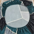 thumbnail image 2 of Funda de silla elástica de una pieza con estampado de color sólido de seda de leche, funda de silla antisuciedad sencilla para exteriores, comedor y sala de estar, 2 of 4