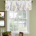 thumbnail image 3 of Spring Lavender Curtain Valances for Windows, Kitchen Valance Window Treatments Panel 2 Pack, Farmhouse Floral Pastoral Rod Pocket Short Curtains for Bathroom Bedroom 60 x 18 Inch, 3 of 8