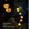 thumbnail image 2 of Solar Wind Chime Lights, Halloween Lights Skeleton Pumpkin Ghost Lights Outdoor Garland Waterproof, 2 of 5