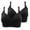 Black, variant on Bras for Women,Wireless Bras for Women,Womens Bras,Soft,Stretch Fabric,Solid,Nylon,Black,XS(US:4)