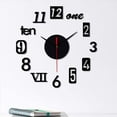 thumbnail image 3 of 2X Reloj de Pared DIY - Decoración del Reloj de Pared con Espejo 3D, Reloj con NúMeros Romanos - Reloj Adhesivo de Pared Decoración de la Habitación del Hogar Negro, 3 of 6