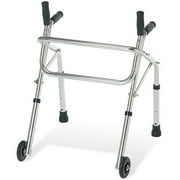 Medline Pediatric Children's Non-Folding Walker with 3" Wheels