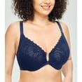 thumbnail image 3 of SHILIU-Women's Front Closure Racerback Bra Plus Size Underwire Unpadded T-Back Lace Everyday Bra, 3 of 4