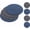 Blue and Dark Gray, variant on 4 Pcs Cotton Trivets Mats for Kitchen,8 Inch Trivets for Hot Dishes, Hot Pads for Countertops and Table, Heat-Resistant Pot Holders for Hot Pots and Pans