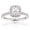 White, variant on GIA Cushion Cut Natural Diamond Engagement Ring 14K Halo Design (Rose Gold Size 5.5)